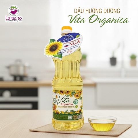 Dầu hướng dương cao cấp vita organica 1l