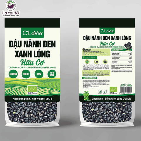 Đậu nành đen xanh lòng hữu cơ