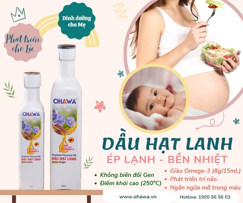 Dầu hạt lanh cao cấp OHAWA (250ml / 500ml)