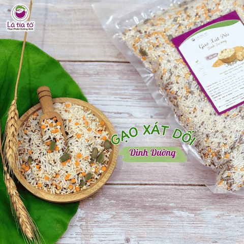 Gạo xát dối trắng mix hạt dinh dưỡng