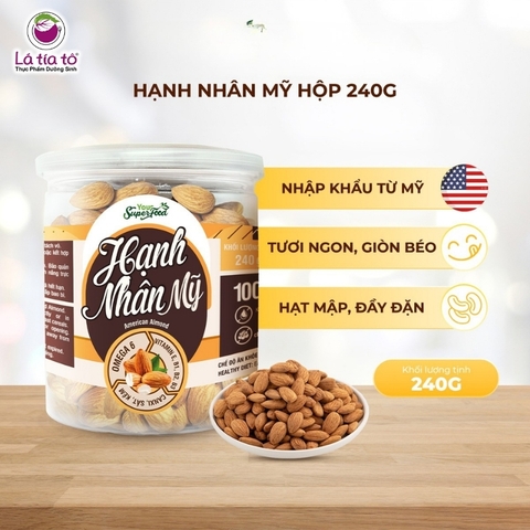 Hạnh Nhân Mỹ Tách Vỏ Sấy Tự Nhiên