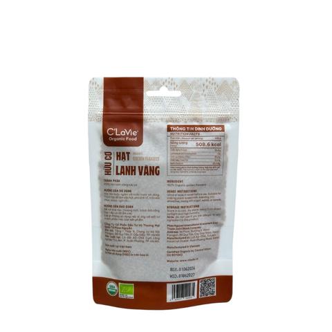 Hạt lanh vàng hữu cơ