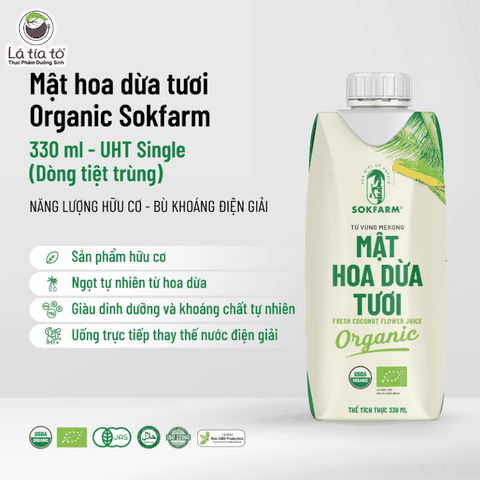 Mật hoa dừa tươi organic  - Hộp giấy