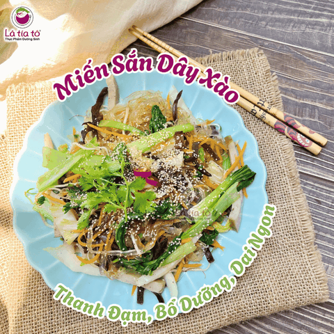 Miến sắn dây xào ngũ sắc