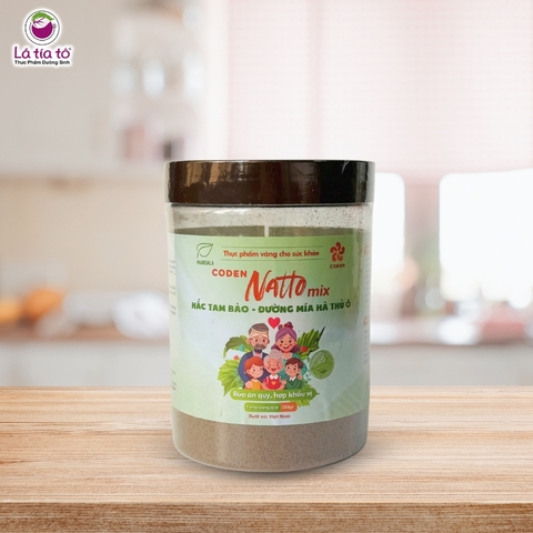 Bột Natto Mix Hắc tam bảo và đường mía hà thủ ô