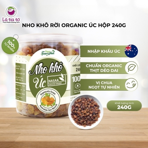Nho Khô Rời Organic Úc