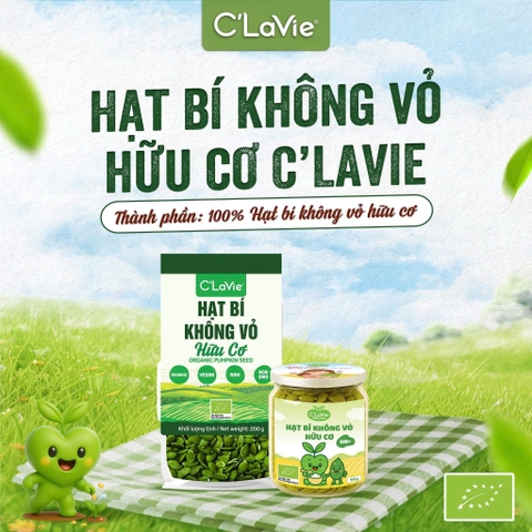 Hạt bí không vỏ hữu cơ