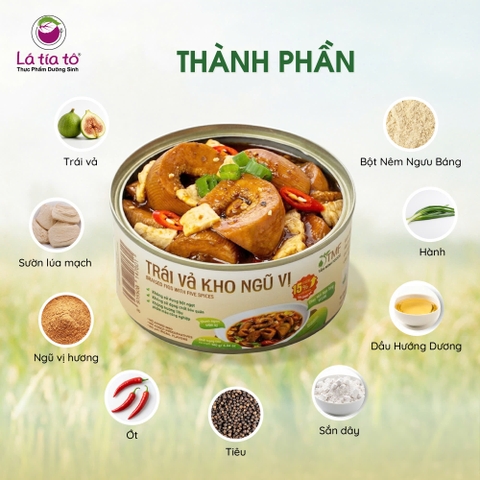 Trái vả kho ngũ vị ăn liền tiện lợi