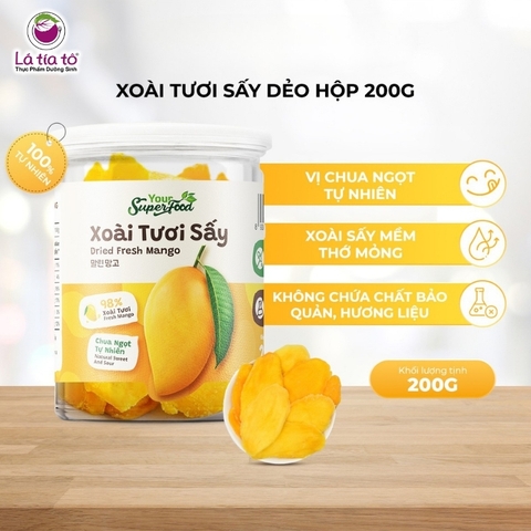 Xoài tươi sấy dẻo