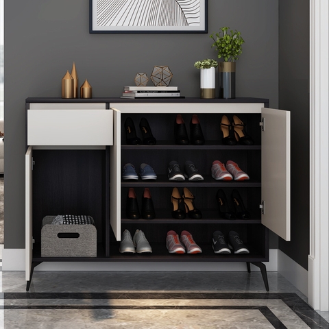 Tủ giày cánh mở hiện đại gỗ MDF KG-27