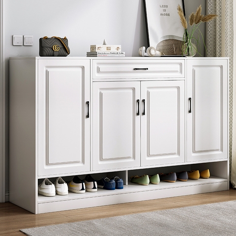 Tủ giày màu trắng phong cách tân cổ điển KG-26 | Kho Nội Thất Sài Gòn