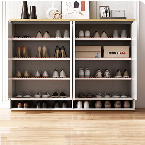 Tủ giày gỗ mdf thiết kế hiện đại màu sắc theo yêu cầu KG-20