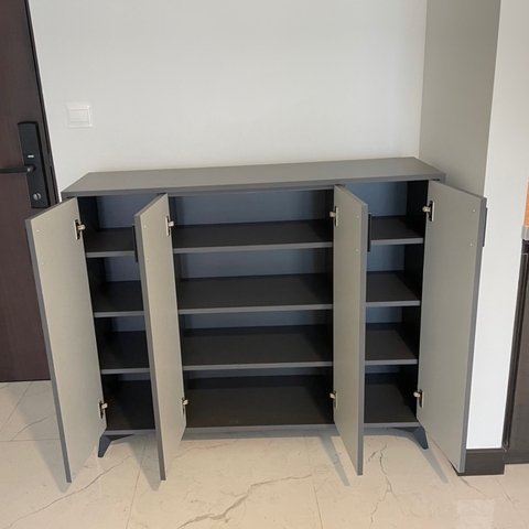 Tủ giày 4 cánh mở hiện đại gỗ công nghiệp KG-09 | Kho Nội Thất Sài Gòn