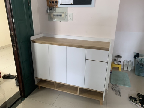 Tủ giày cánh mở gỗ công nghiệp hiện đại TPHCM KG-25