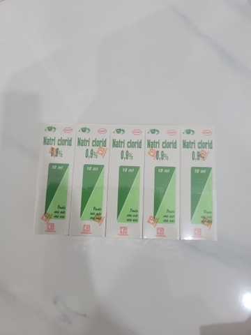 Thuốc nhỏ mắt nhỏ mũi Natri clorid