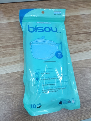 Khẩu trang BISOU 4D MASK Xanh