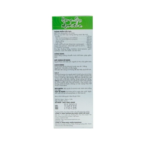Hana slim matcha Việt Nhật (20 Gói x10ml)