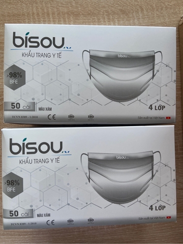 Bisou y tế 4 lớp (h/50c)