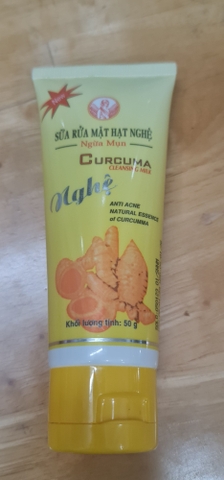 Sữa rửa mặt hạt nghệ - Ngừa mụn - 50g