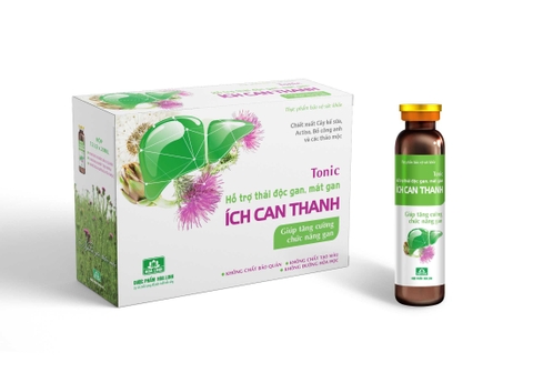 Tonic ÍCH CAN THANH giúp tăng cường chức năng gan Hoa Linh(12 lọ x20 ml)