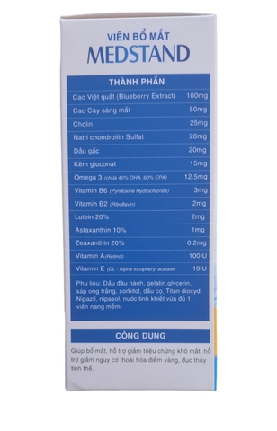 Viên Bổ Mắt Medstand (30 viên ) mã bỏ