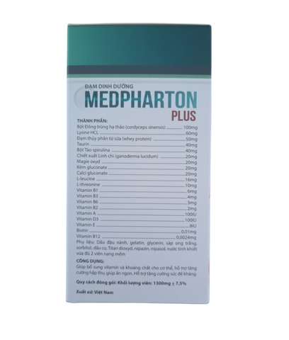 Đạm dinh dưỡng Medpharton Plus (60viên nang mềm)