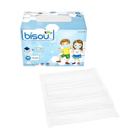 bisou 4 lớp kid trắng