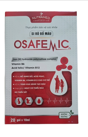 Si rô bổ máu Osafemic Nutramed (20 gói)