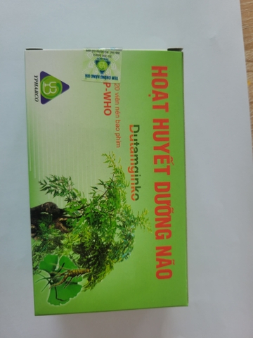 Hoạt huyết dưỡng não Dutamginko (h/5vix/20 viên)