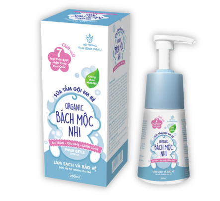 Sữa tắm gội em bé Organic BÁCH MỘC NHI (H/1 chai 200ml)