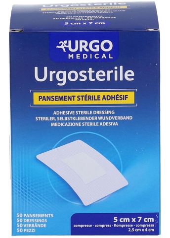 Băng gạc Urgo Urgosterile 5x7cm, H/50 miếng