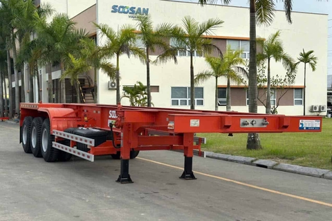 Sơ Mi Rơ Mooc Xương Soosan 20 Feet - 3 Trục