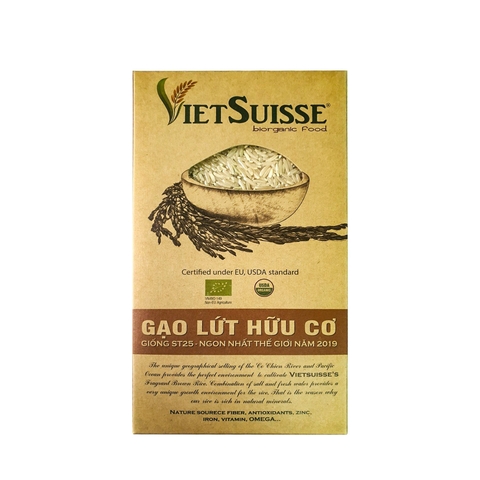 Gạo lứt hữu cơ Vietsuisse 1kg