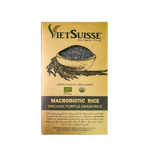 Gạo tím hữu cơ Vietsuisse 1kg