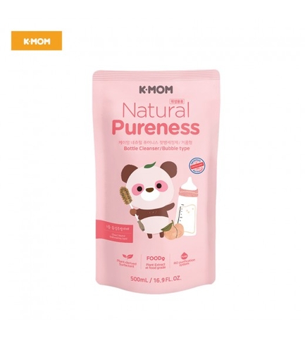 Nước rửa bình & rau quả chiết xuất thảo mộc tự nhiên K-Mom Hàn Quốc túi 500ml