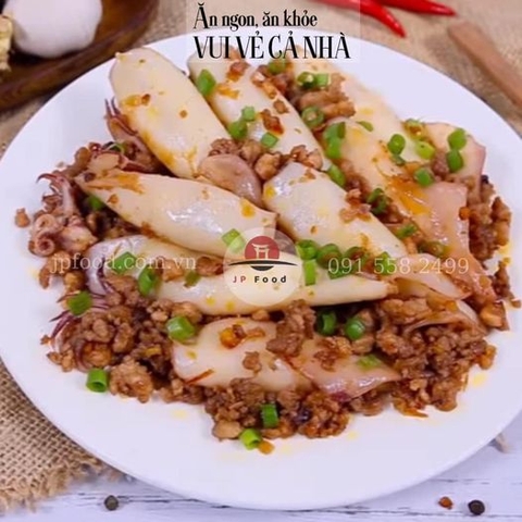 Cả nhà mê mẩn với món thịt băm rim mực