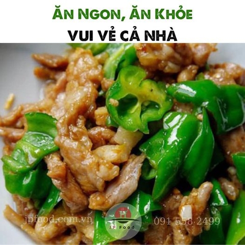 NGON BẤT NGỜ VỚI MÓN THỊT HEO XÀO ỚT XANH ĐẬM ĐÀ, ĐƠN GIẢN!