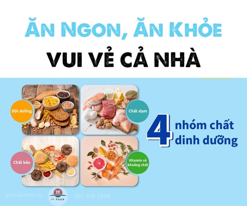 4 nhóm chất dinh dưỡng quan trọng, cần thiết cho cơ thể và sức khỏe