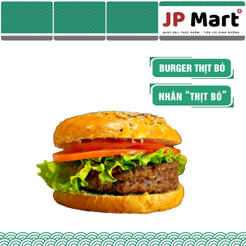 Burger nhân thịt bò