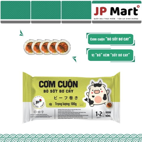 Cơm bò sốt bơ cay cuộn 120g
