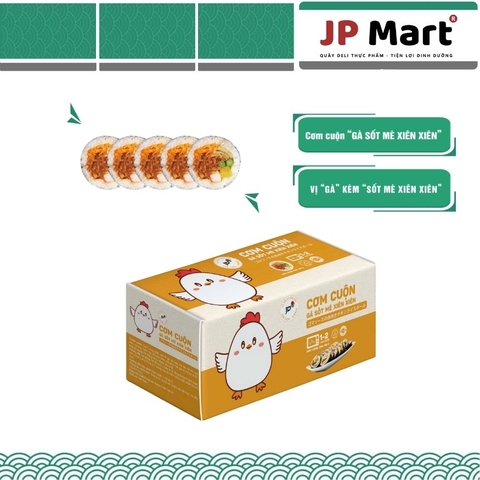 Cơm gà sốt mè xiên xiên cuộn 120g