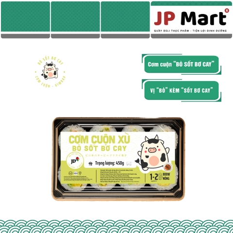 Cơm bò sốt bơ cay cuộn xù 600g/5 cái/ hộp