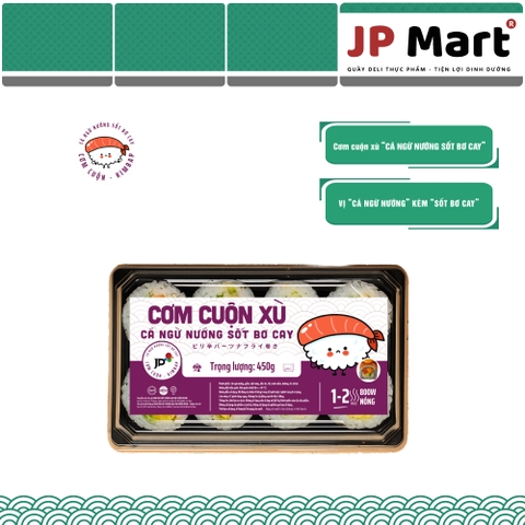 Cơm Cá ngừ nướng sốt bơ cay cuộn xù 600g/5 cái/ hộp