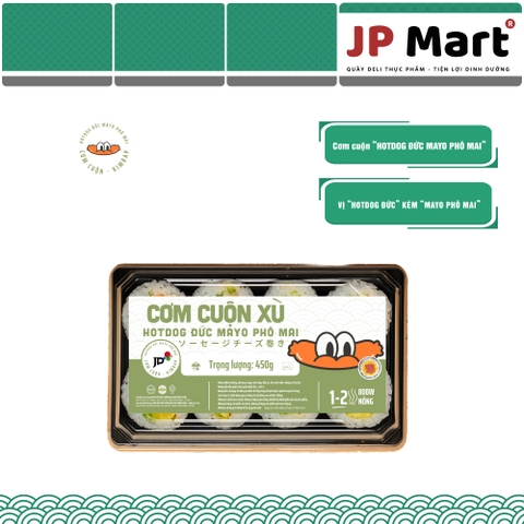Cơm xúc xích Đức mayo phô mai cuộn xù 600g/5 cái/ hộp