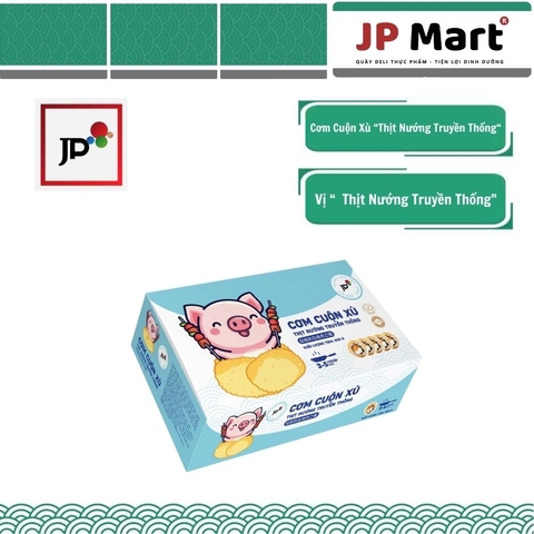 Cơm thịt nướng truyền thống cuộn xù 600g/5 cái/hộp