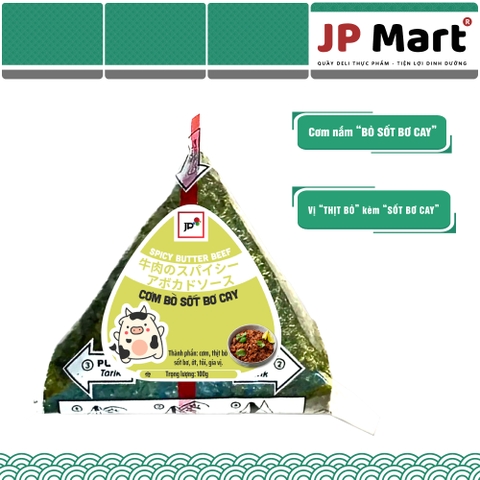 Cơm nắm bò sốt bơ cay tam giác 115g
