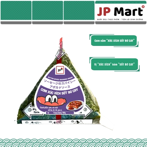 Cơm hotdog sốt bơ cay tam giác 115g