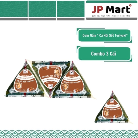 Cơm cá hồi sốt teriyaki tam giác 115g