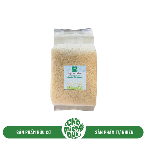 Gạo Ba Chăm xát trắng - Hộp 1Kg