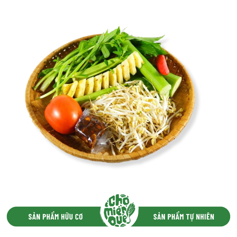 Set rau canh chua hữu cơ - Phần